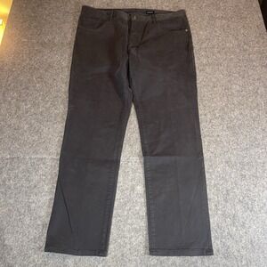 7Diamonds Clifton Slim Straight Jeans Mens 38x32 Durable Stone Grey Chino Pant